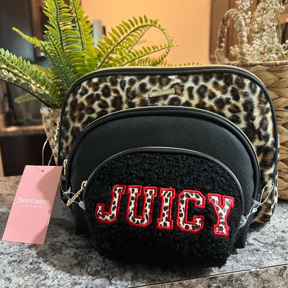 Juicy Couture Makeup/Travel Bags. Set of 3. NEW!